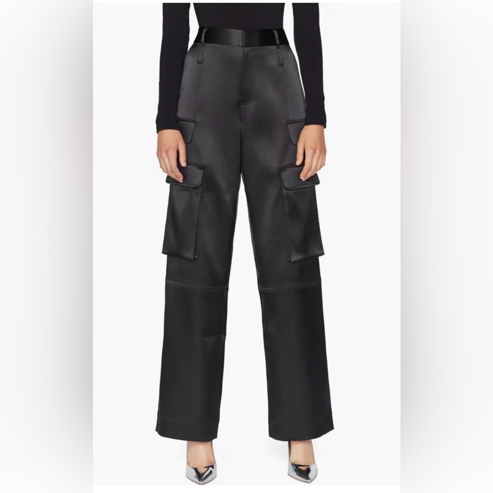 Frame Relaxed Fit Satin Cargo Pants